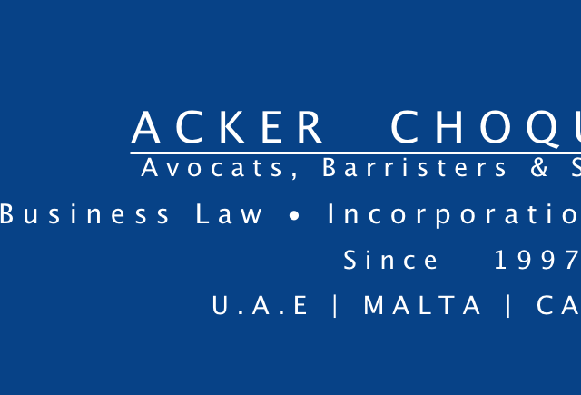 Acker Choquette Advocate & Legal Consultant -  - +971 4 355 0004