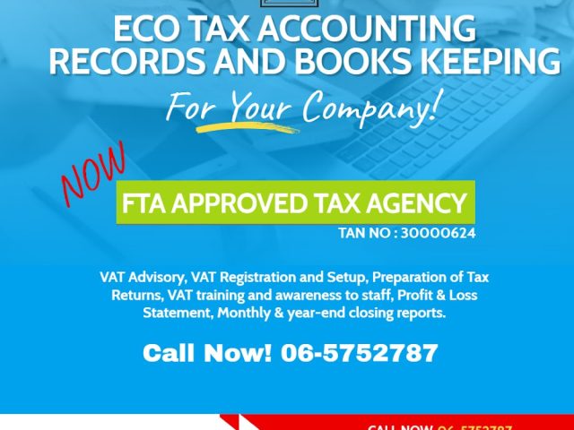 Eco Tax Accounting and Books Keeping -  - +971 6 575 2787