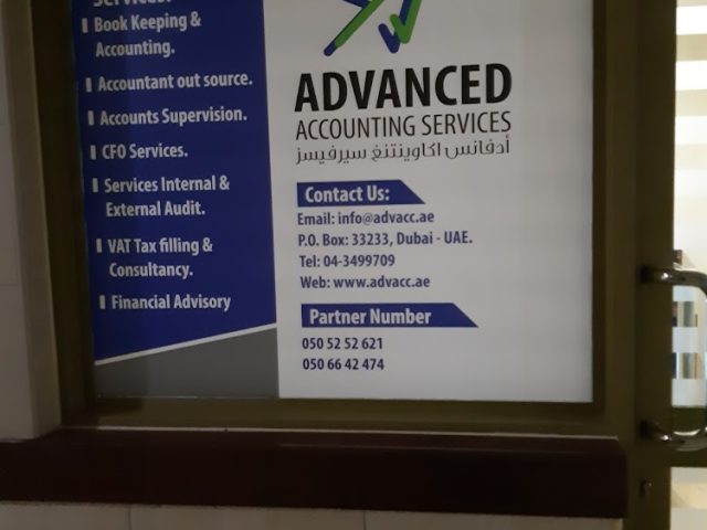 Advanced Accounting Services -  - +971 4 349 9709