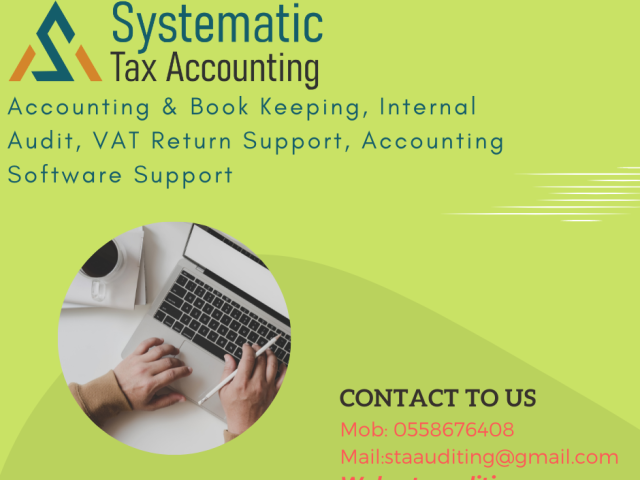 Systematic Tax Accounting & Bookkeeping (FTA) VAT Abu Dhabi, Dubai, UAE -  - +971 55 867 6408